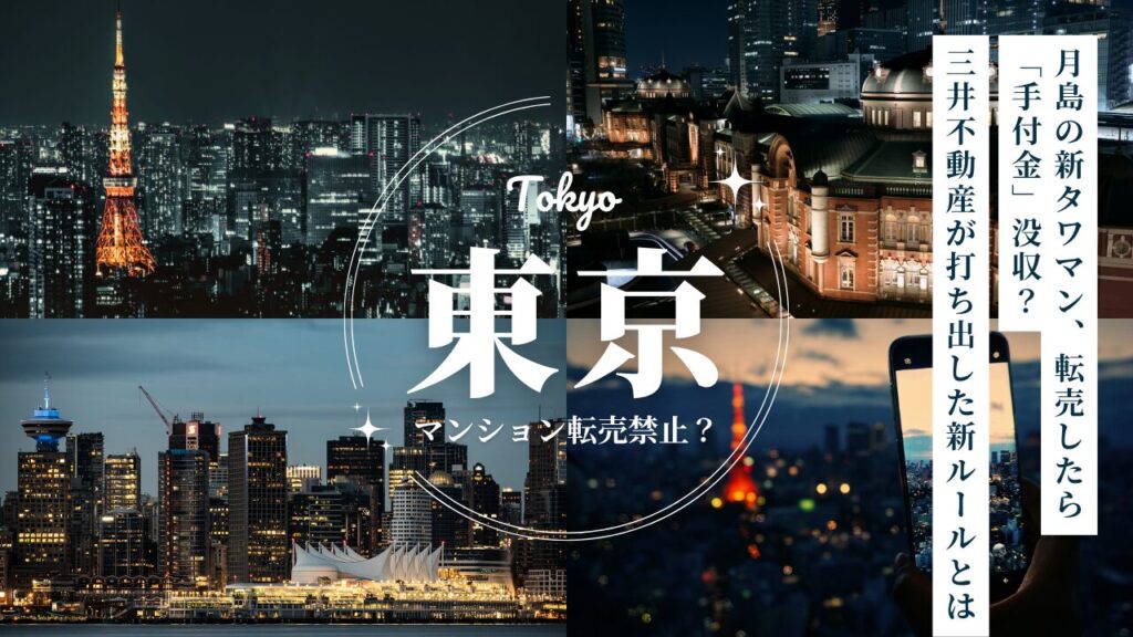 月島の新タワマン、転売したら「手付金」没収？三井不動産が打ち出した新ルールとは