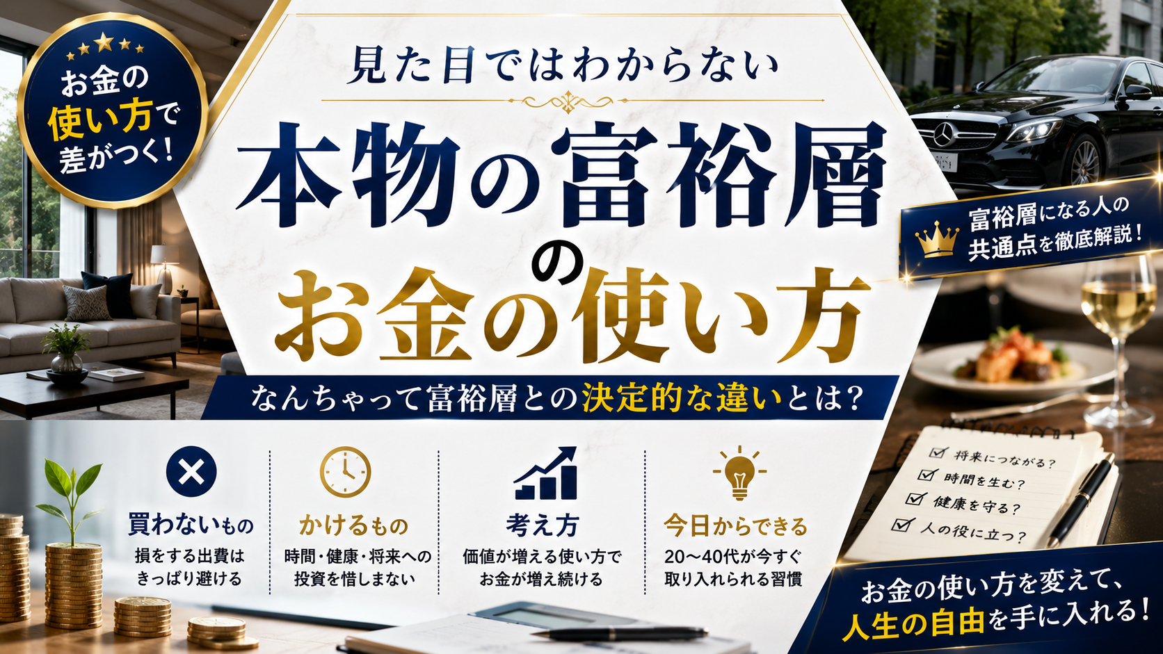 本物の富裕層のお金の使い方｜なんちゃって富裕層との決定的な違い
